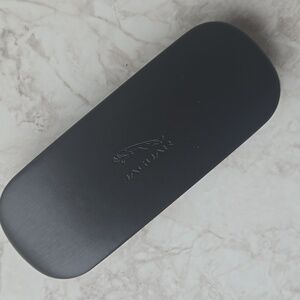 Jaguar black hard shell Sunglass or Glasses  Eyewear case, euc